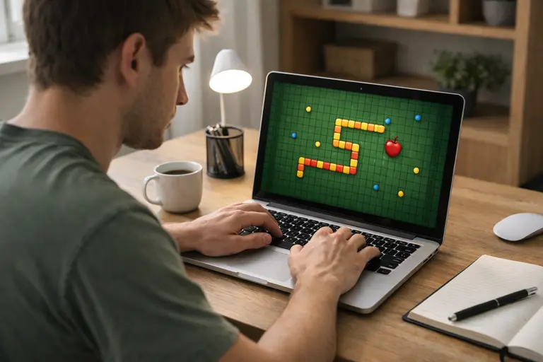 Browser games improve focus by training brain during snake browser gameplay