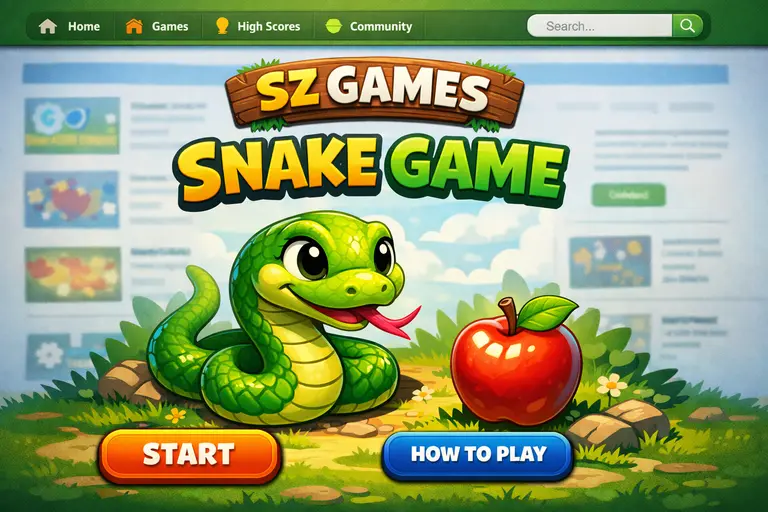 Play Free Snake Game Online on SZ Games